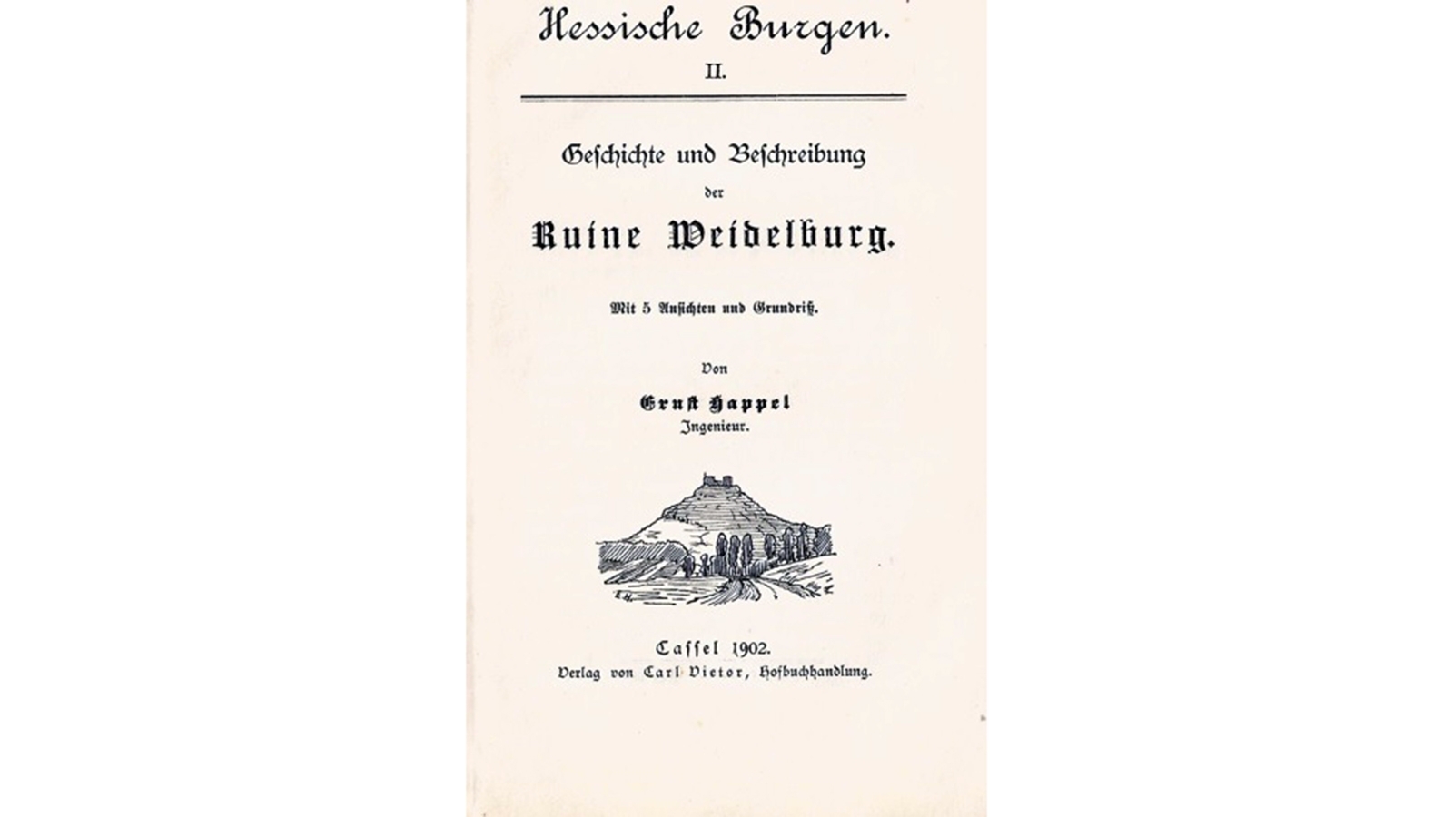 Geschichte und Beschreibung der Weidelsburg von Ernst Happel
